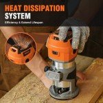 Alloyman 8.5Amp Handheld Wood Router Kit