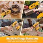ALLOYMAN 20V Cordless Fast Heating Glue Gun Set