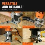 Alloyman 8.5Amp Handheld Wood Router Kit