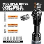 Cordless 3/8" Ratchet Wrench Set with Accessories
