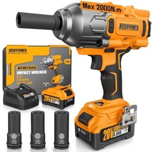 AlloyPower High Torque Cordless Impact Wrench Set