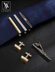 Men's Tie Clip and Cufflinks Set - Gift Box