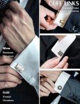 Men's Tie Clip and Cufflinks Set - Gift Box