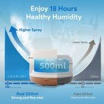 ASAKUKI 500ml Essential Oil Diffuser with Remote