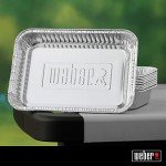 Weber Aluminum Drip Pans, 10-Pack, 7.5x5 Inch
