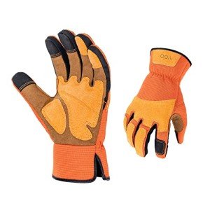 Vgo Men's Touchscreen Gardening Gloves - Puncture-proof