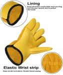 Heavy Duty Leather Work Gloves for Men and Women