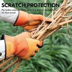 Vgo Men's Touchscreen Gardening Gloves - Puncture-proof