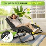 Suteck Zero Gravity Reclining Camping Lounge Chair