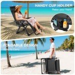 Suteck Zero Gravity Reclining Camping Lounge Chair
