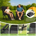 Suteck Zero Gravity Reclining Camping Lounge Chair