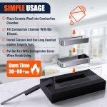 Portable Tabletop Fire Pit for Indoor/Outdoor Use