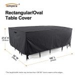 Outdoor Dining Set Cover – Space Grey, Water Resistant