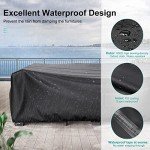 Heavy Duty Waterproof Patio Furniture Covers 128"×82.6