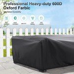 Heavy Duty Waterproof Patio Furniture Covers 128"×82.6
