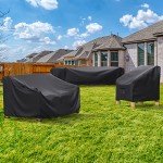 Heavy Duty Waterproof Patio Furniture Covers 128"×82.6