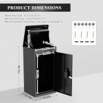 Lockable Outdoor Parcel Drop Box - Black
