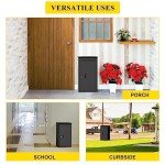 Lockable Outdoor Parcel Drop Box - Black