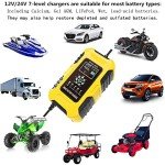 Foxsur 10-Amp Multi-Stage Car Battery Charger