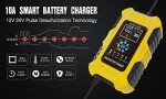 Foxsur 10-Amp Multi-Stage Car Battery Charger