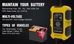 Foxsur 10-Amp Multi-Stage Car Battery Charger