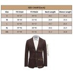 Men's Slim Fit Corduroy Blazer Jacket in Chocolate