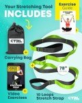 Non-Elastic Stretch Band for Yoga and Exercise