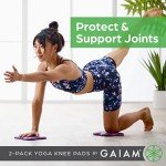 Gaiam Yoga Knee Pads - Cushions for Fitness & Travel