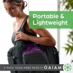 Gaiam Yoga Knee Pads - Cushions for Fitness & Travel