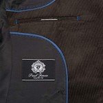 Men's Slim Fit Corduroy Blazer Jacket in Chocolate