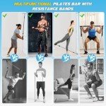 Portable Pilates Bar Kit with Resistance Bands