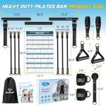 Portable Pilates Bar Kit with Resistance Bands