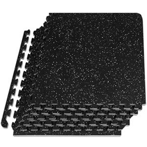 Grey Interlocking EVA Foam Gym Mat - 24 SQFT