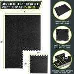 Grey Interlocking EVA Foam Gym Mat - 24 SQFT