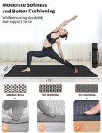 Non-Slip 6' x 2' Exercise Mat for Gym