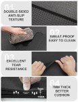Non-Slip 6' x 2' Exercise Mat for Gym