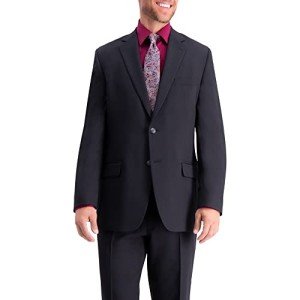 Haggar Men's Black Travel Performance Suit Separates