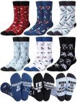 Funny Hockey Socks - 6 Pairs for Men