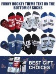 Funny Hockey Socks - 6 Pairs for Men