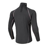 Men's Hockey Compression Long Sleeve Shirt with Neck Guard