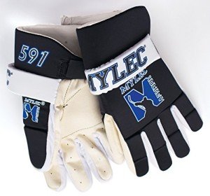 Men's Hockey Gloves with Velcro Strap - Black