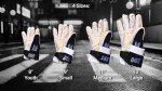 Men's Hockey Gloves with Velcro Strap - Black