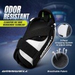 Winnwell Breathable Goalie Elbow Pads with Straps