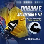 Winnwell Breathable Goalie Elbow Pads with Straps