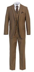 Elegant Men's Modern Fit Three-Piece Suit - 60 Regular