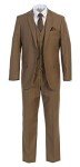 Elegant Men's Modern Fit Three-Piece Suit - 60 Regular