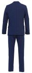 Stylish Men's Slim Fit Three-Piece Suit - Indigo Blue
