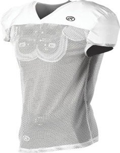 Rawlings Premium Practice Football Jersey - White, Large