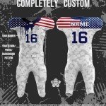 Customizable American Flag Football Jersey for Men