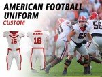 Customizable American Flag Football Jersey for Men